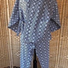 浴衣で作務衣