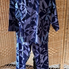 浴衣で作務衣