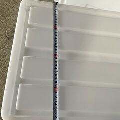 値下げ【美品】衣類収納ケース プラスチック製 白系 お洒落 2個セット 早い者勝ち 引取歓迎 配送OKの画像