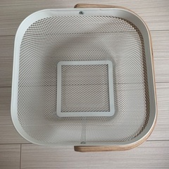 イケア　IKEA バスケット　ホワイト　新品　ナチュラル　インテリア　インテリア雑貨　収納　収納用品の画像