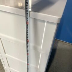 【美品】4段タンス ② 白系 プラスチック製 木製天板 お洒落 コンパクト 早い者勝ち 引取歓迎 配送OKの画像