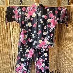浴衣で子供作務衣120の画像