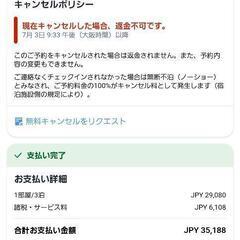 宿泊権利　8月30日～9月2日、2名、レッドルーフイン＆スイーツ大阪 難波・日本橋　の画像