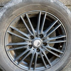 タイヤ ホイール4本セット 215/60 R16 C25セレナで使用の画像
