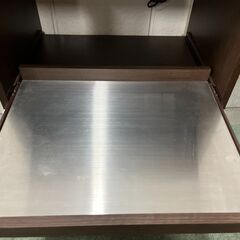 フナモコ 木製 レンジ台 炊飯台 食器棚 ステン加工 幅60cm×奥行45cm×高さ99cmの画像