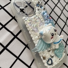 iPhoneケース★iPhone12 mini★おまけ付き★デコレーション済み★ハンドメイド品の画像