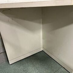 木製 花台 サイド コーナー 物置台 作業台 ホワイト 幅55cm×奥行55cm×高さ73cm の画像