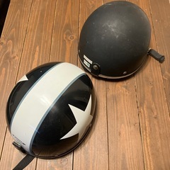 譲渡済み！無料！５０cc~１２５cc原付　半キャップヘルメット　２点