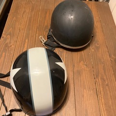 譲渡済み！無料！５０cc~１２５cc原付　半キャップヘルメット　２点の画像