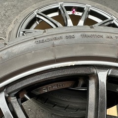 RAYS グラムライツ　57トランセンド  4本セット18×7.5J PCD100 5穴　ホイールキャップ＋ハブリング付の画像