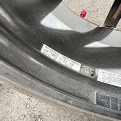 RAYS グラムライツ　57トランセンド  4本セット18×7.5J PCD100 5穴　ホイールキャップ＋ハブリング付の画像