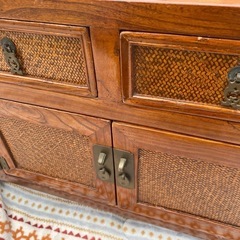 No.a113 キャビネット アジアン家具 金具付きの画像