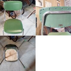 ヴィンテージチェア 昭和レトロ ダイニングチェア 椅子 いす イス ビンテージ　/TJ-2496 1Fの画像