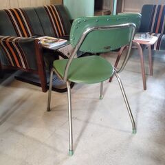 ヴィンテージチェア 昭和レトロ ダイニングチェア 椅子 いす イス ビンテージ　/TJ-2496 1Fの画像