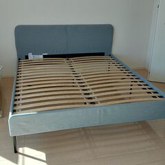 29日まで値下げです。IKEA サーゲスンド ダブルベッド - メルカリ