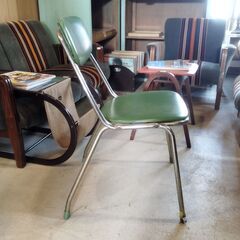 ヴィンテージチェア 昭和レトロ ダイニングチェア 椅子 いす イス ビンテージ　/TJ-2496 1Fの画像