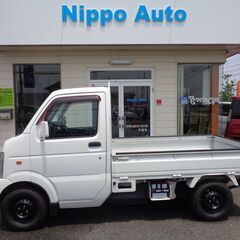 キャリィトラック　走行2.3万㎞　5速MT車　エアコン　パワステ　4WD　ブロックタイヤ　オーディオの画像