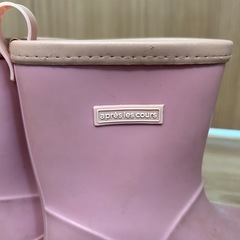 après les cours アプレレクール　長靴　女の子　キッズ　梅雨　スニーカー　ピンク　くすみ　レインブーツの画像