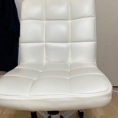 【無料･おしゃれ】ホワイト デスクチェア の画像