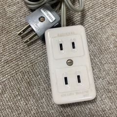 ナショナル7m1000w2口電源タップの画像