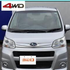 ❄【車検取り立て4駆】ステラカスタム4WD★ナビ★テレビ★ETC★