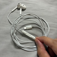 【取引終了】【Apple純正部品】iPhone8付属　純正イヤホン　有線タイプ　EarPods with Lightning Connectorの画像