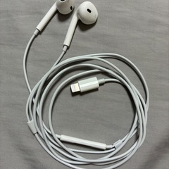 【取引終了】【Apple純正部品】iPhone8付属　純正イヤホン　有線タイプ　EarPods with Lightning Connectorの画像