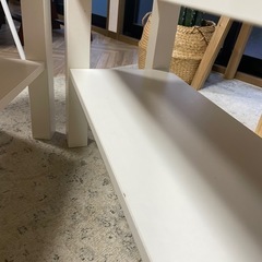 IKEA イケア テレビ台 ホワイト　２つの画像