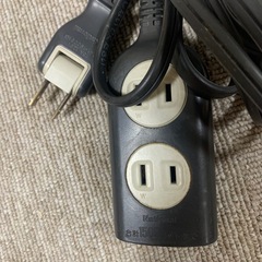 ナショナル3m1500w3口電源タップの画像