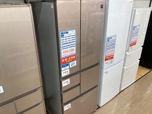 【トレファク イオンモール常滑店】6ドア冷蔵庫 SHARP SJ-X504H-T 2021年製をご紹介！