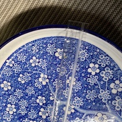 【恵陶苑】梅柄の大深皿　直径30cmの画像