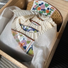 【有田焼】皿 5枚 と箸置き5個セット　柄違いセットの画像