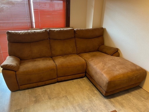 3人掛け電動リクライニングソファ