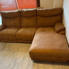 3人掛け電動リクライニングソファの画像