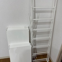 無印良品 スチールユニットシェルフ・スチール棚セット・ワイド・大...