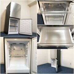 Haier 冷凍冷蔵庫 JR-XP2NF148F ステンレスブラック 右開き2ドア148L 耐熱100℃トップテーブル LED庫内灯 除菌清掃/動作確認済みの画像