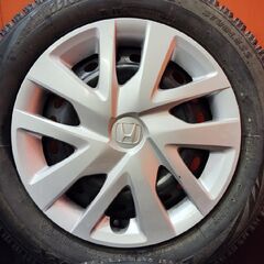 【BS BLIZZAK VRX 155/65R14】スタッドレス【ホンダ N-BOX 純正ホイール 14インチ 4.5J4HPCD100約+45】20年製 バリ溝 N-ONEにも (KTM445)の画像