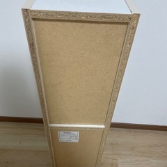 白　縦長棚　高さ調整可能の画像