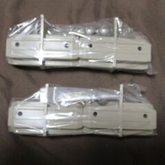 【未使用】四国化成フェンス用　ストレート継手　01FST-SC 　2セット（２ケ入り×２個）　+　中間パッキン１本（２ｍ）の画像