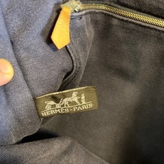 エルメス エールライントートバッグキャンバスブラック　MM　HERMES 黒　鞄の画像