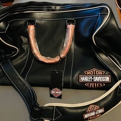 Harley Davidson レザーボストンバッグの画像