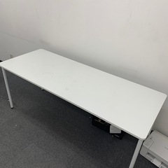 配送可能　ミーティングテーブル　ホワイト　使用期間約2年　の画像