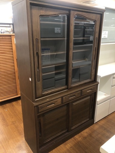 静岡家具製作所 2枚扉食器棚【トレファク 川越店】 2枚扉食器棚【トレファク 川越店】 【公式通販】