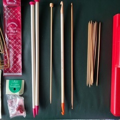 🧶様々な編み針の画像