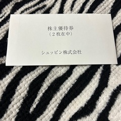 シュッピン　株主優待2枚　2026年6月30日まで　の画像
