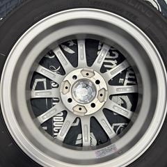 「商談中」⑩155/65R14新品タイヤ4本と中古ホイールとナット付きの画像