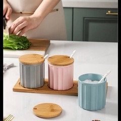 キャニスター　ポット　コーヒー　シュガー　調味料入れの画像