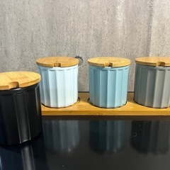 キャニスター　ポット　コーヒー　シュガー　調味料入れの画像