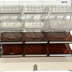 昭和レトロ日本ファイリング LITEbin Ⅱ アンプルケース 薬品棚 錠剤キャビネットの画像