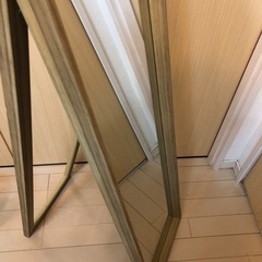 スタンドミラー　姿見　折りたたみ式の画像
